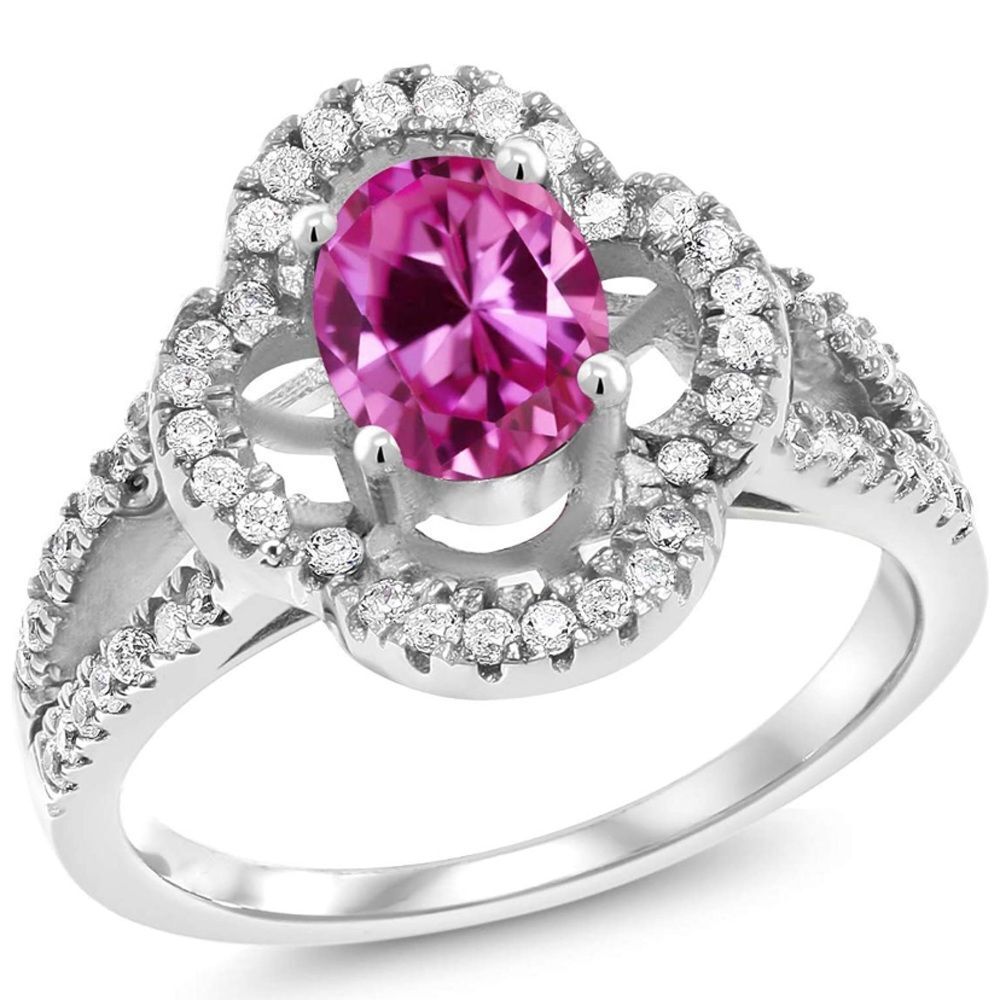 Sparkling Pink Sapphire Ring